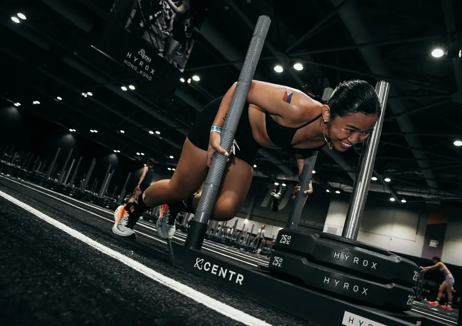 Sled push station